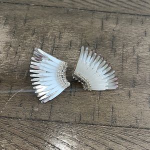 White and Silver Mini Madeline Mignonne Gavigan earrings